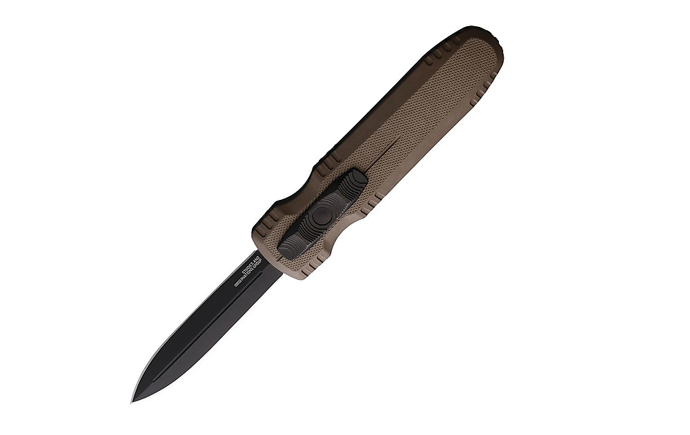 SOG PENTAGON OTF S35VN FLAT DARK EARTH ALUMINUM DAGGER SOG 15-61-02-57 ...