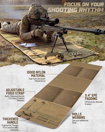 SHOOTING MAT KHAKI SECOND CHANCE -SC-FDTSM-03