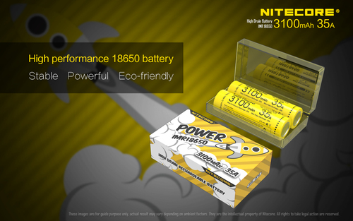 NITECORE VAPING 2PC  BETTERY SET IMR18650-3100mAH