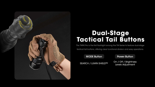 NITECORE TM9K PRO 9900LUMENS SELF-DEFENSE TACTICAL FLASHLIGHT ...