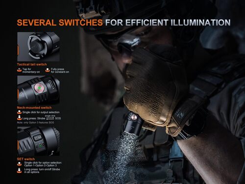 FENIX PD35R 1700LUMENS RECHARGEABLE FLASHLIGHT | FLASHLIGHTS ...