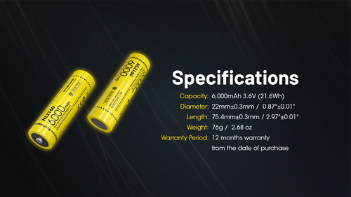 NITECORE 6000mAH BETTERY-NL2160