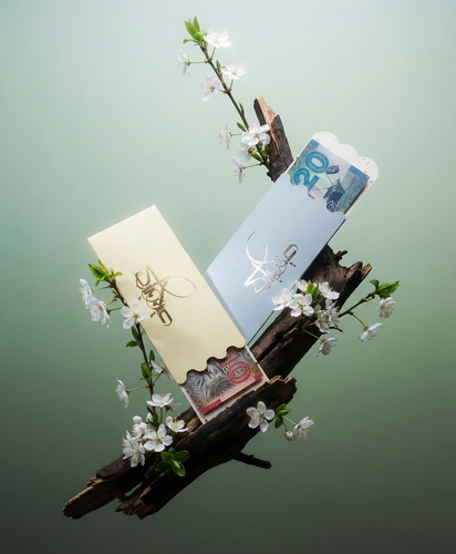 أظرف معايدة بلونين