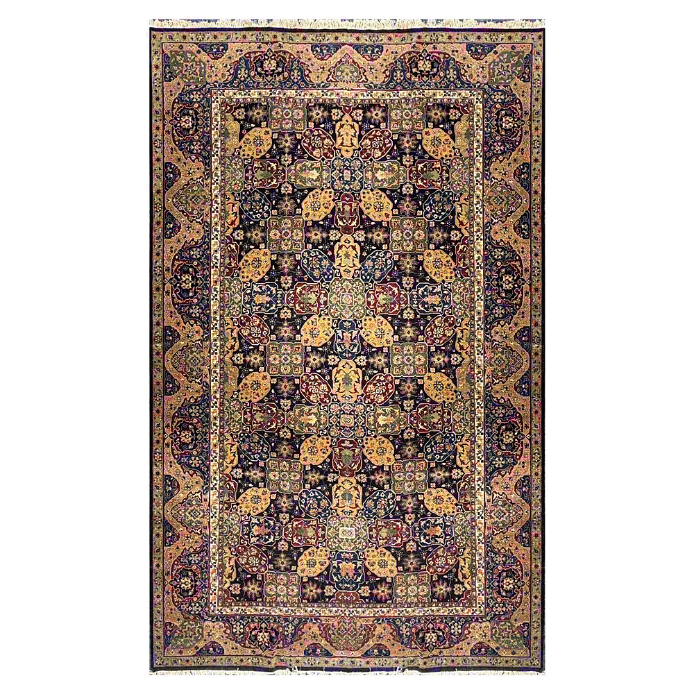 Handmade Indian Carpet Tabriz Design IC028 3x4.9