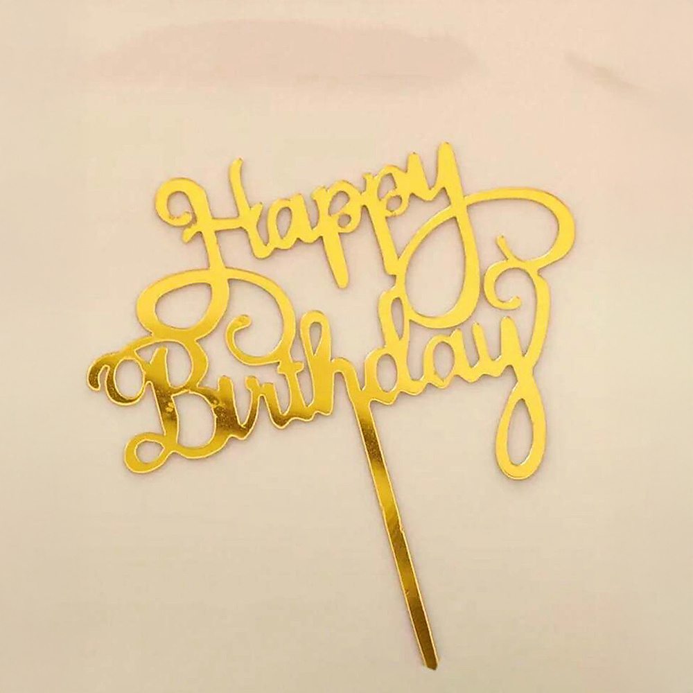 Happy birthday acrylic cake topper