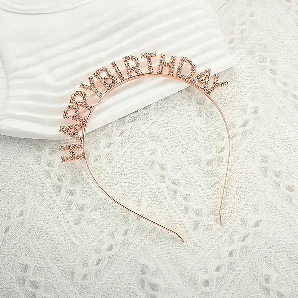 Rhinestone letter part headband
