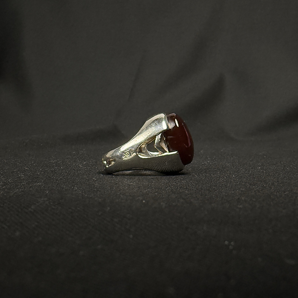 aqate yamany stone with silver