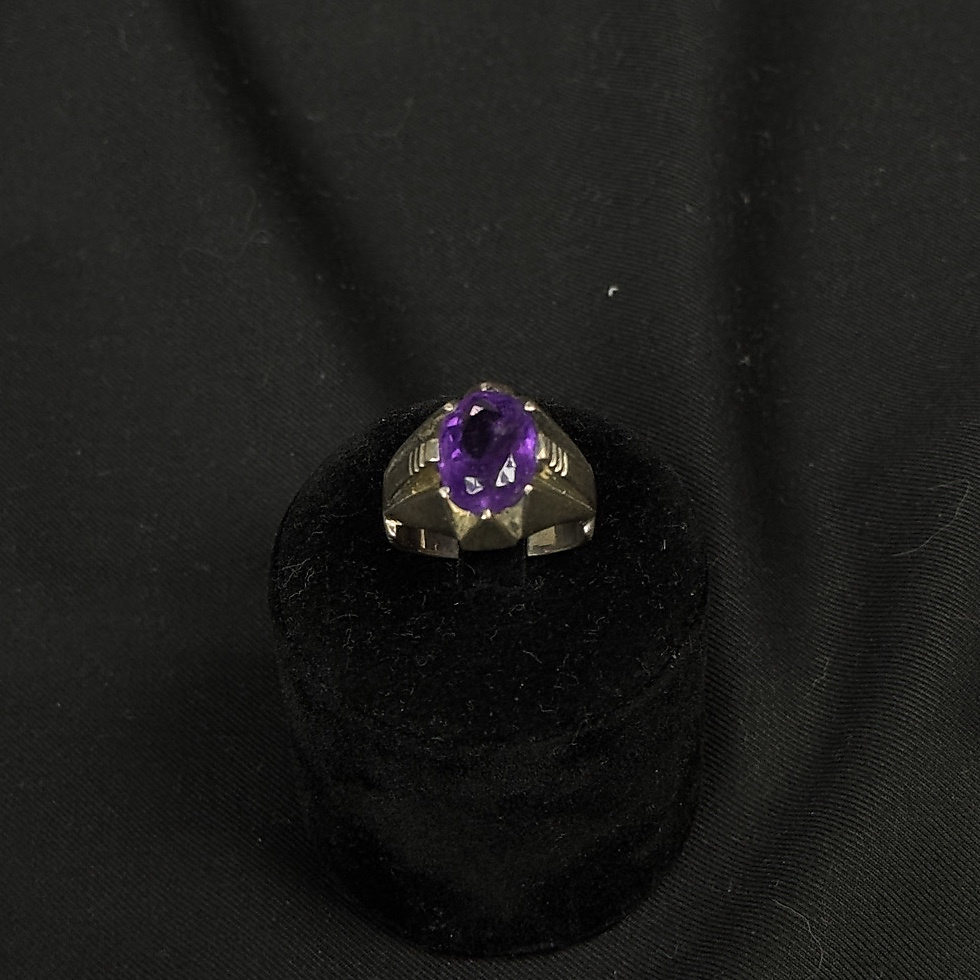 Amethyst wtih silver