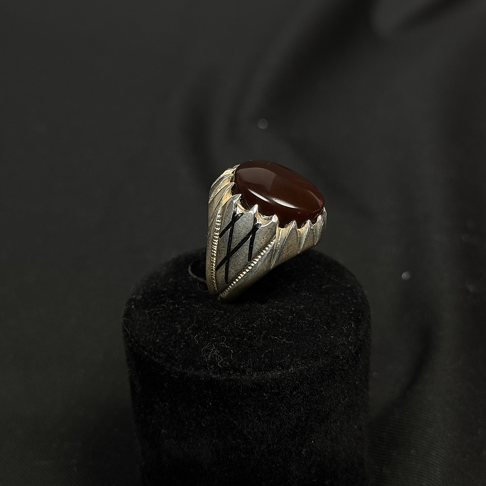 aqate with silver