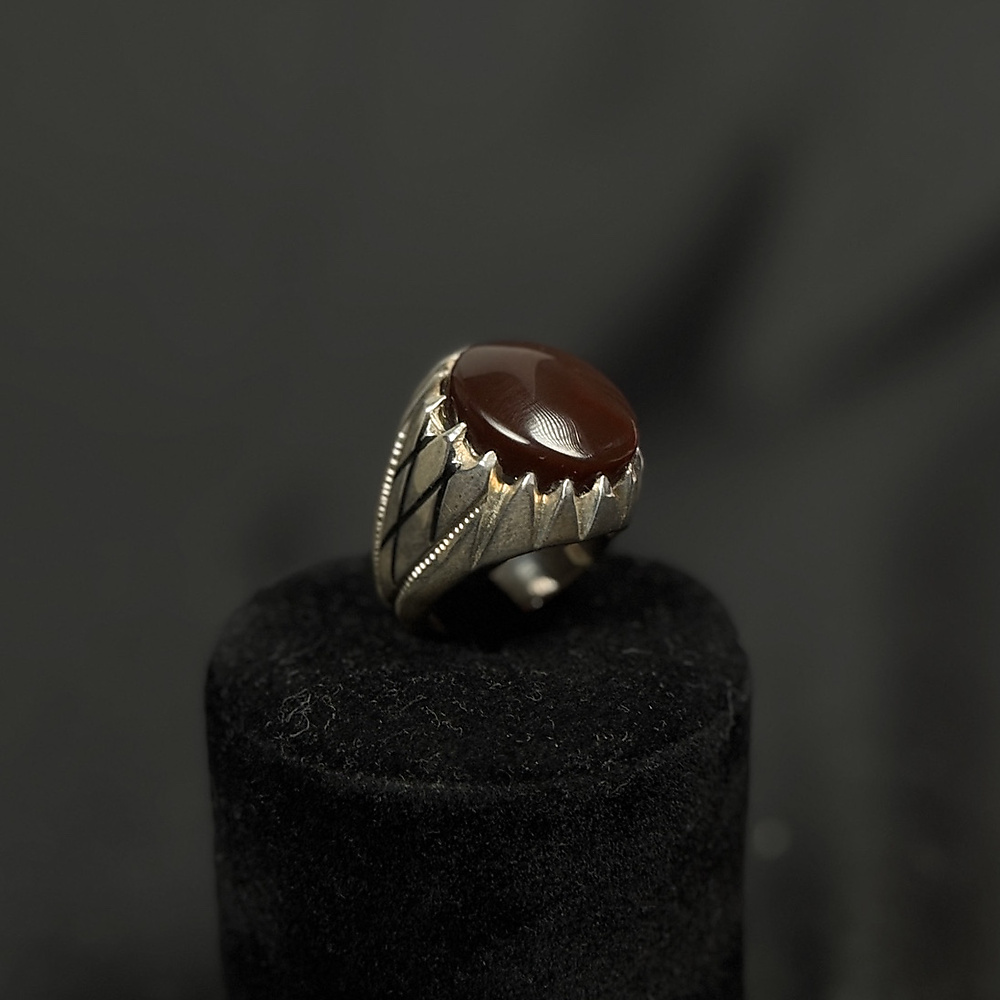 aqate with silver