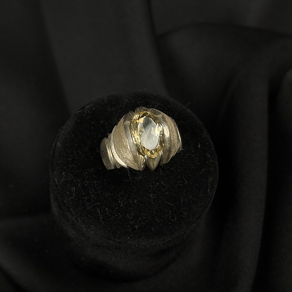 Citrine with silver
