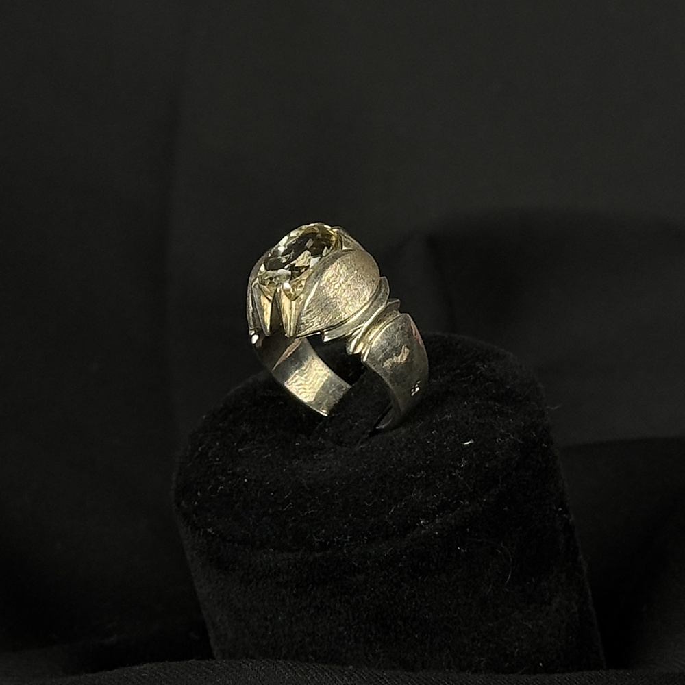 Citrine with silver