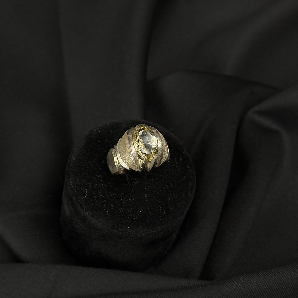 Citrine with silver