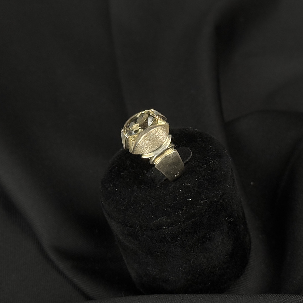 Citrine with silver