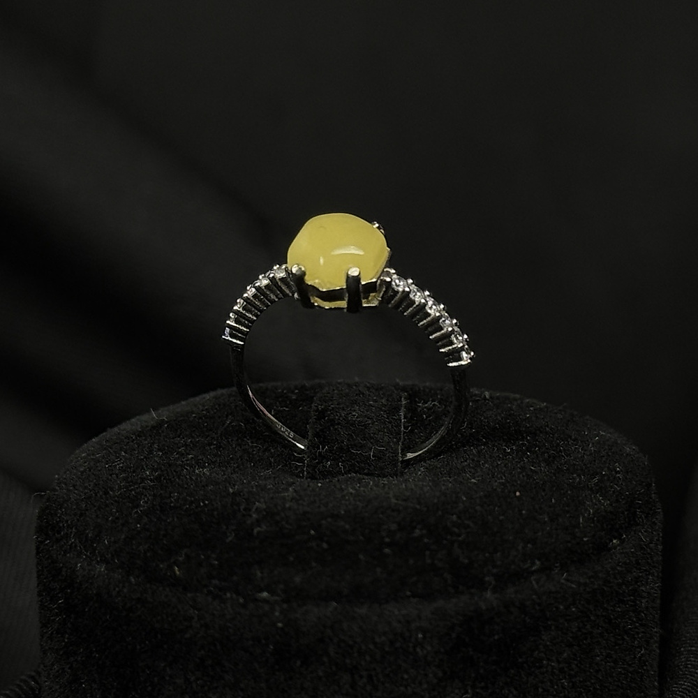 amber with silver