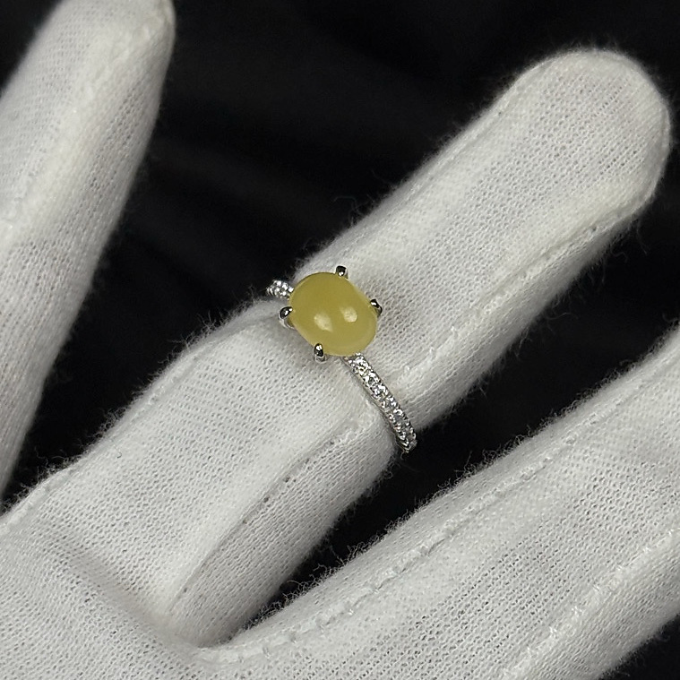 amber with silver