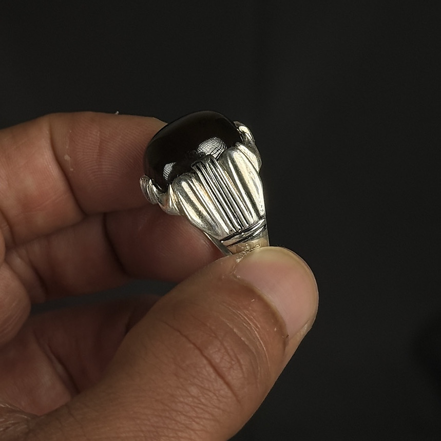 aqate with silver