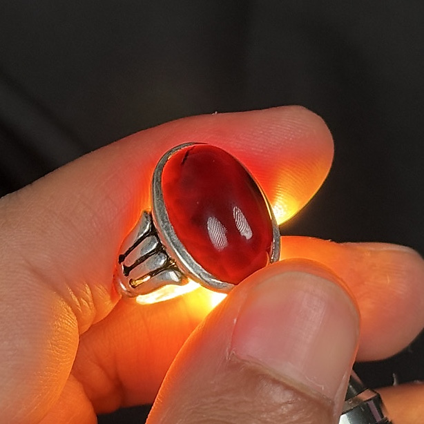 aqate with silver