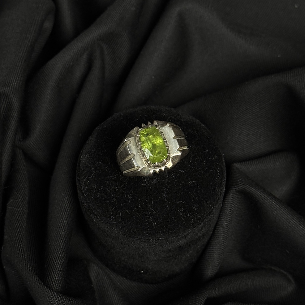 Peridot with silver