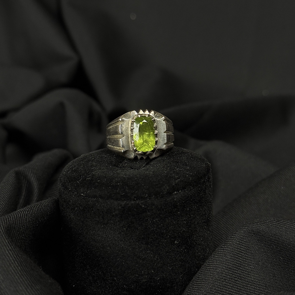 Peridot with silver