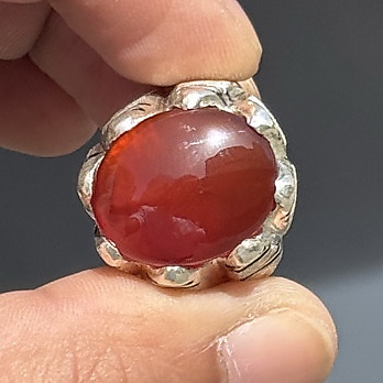 aqate with silver