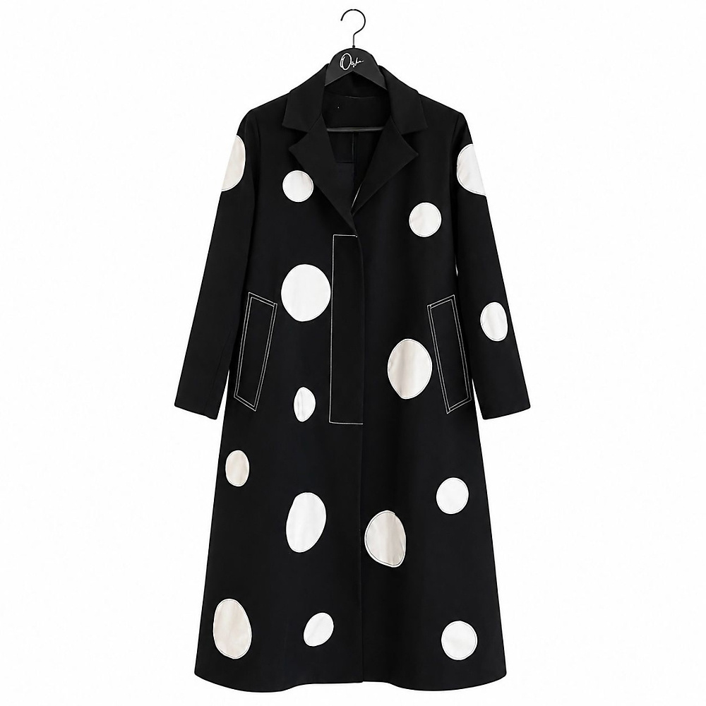 Midnight Polka Coat