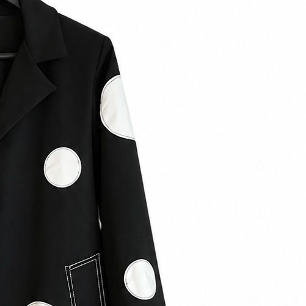 Midnight Polka Coat