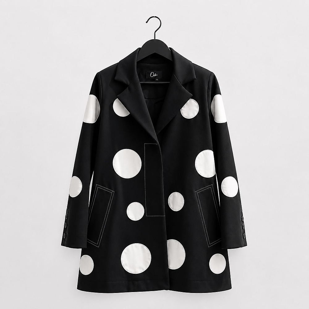 Midnight Polka Coat