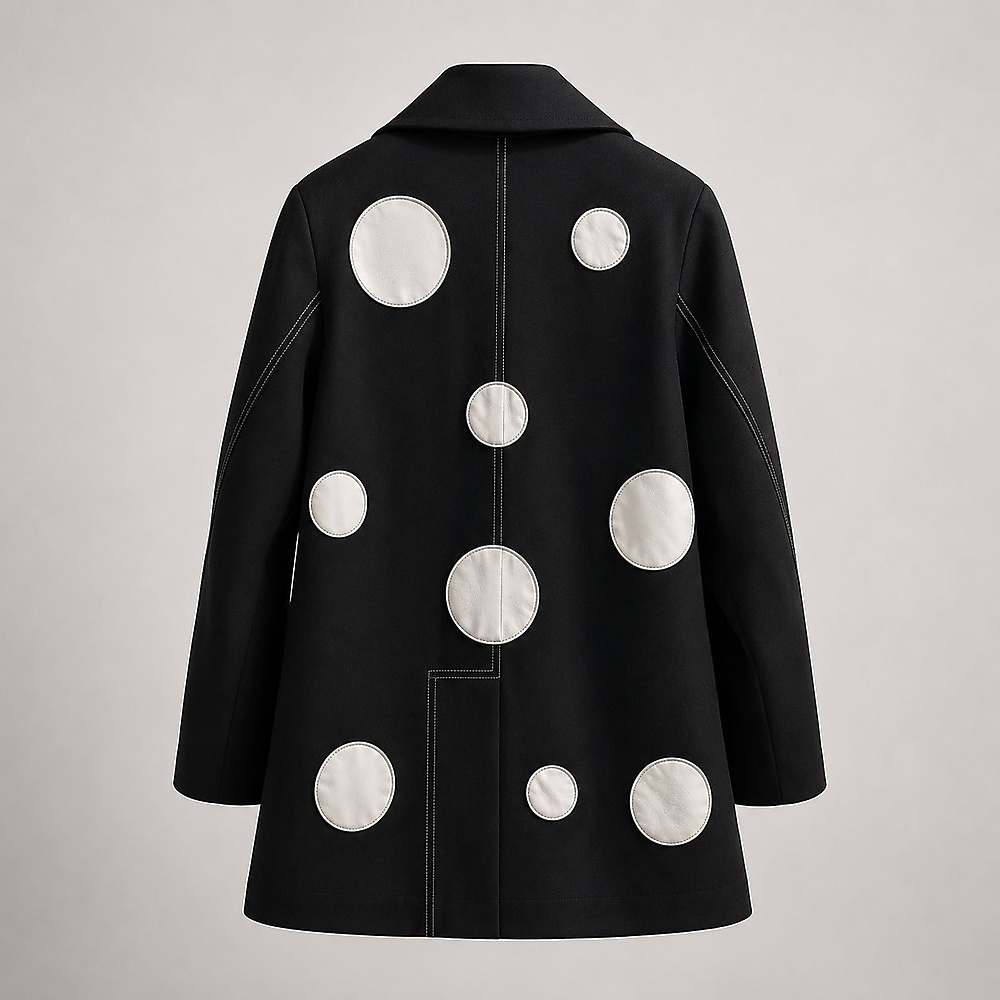 Midnight Polka Coat