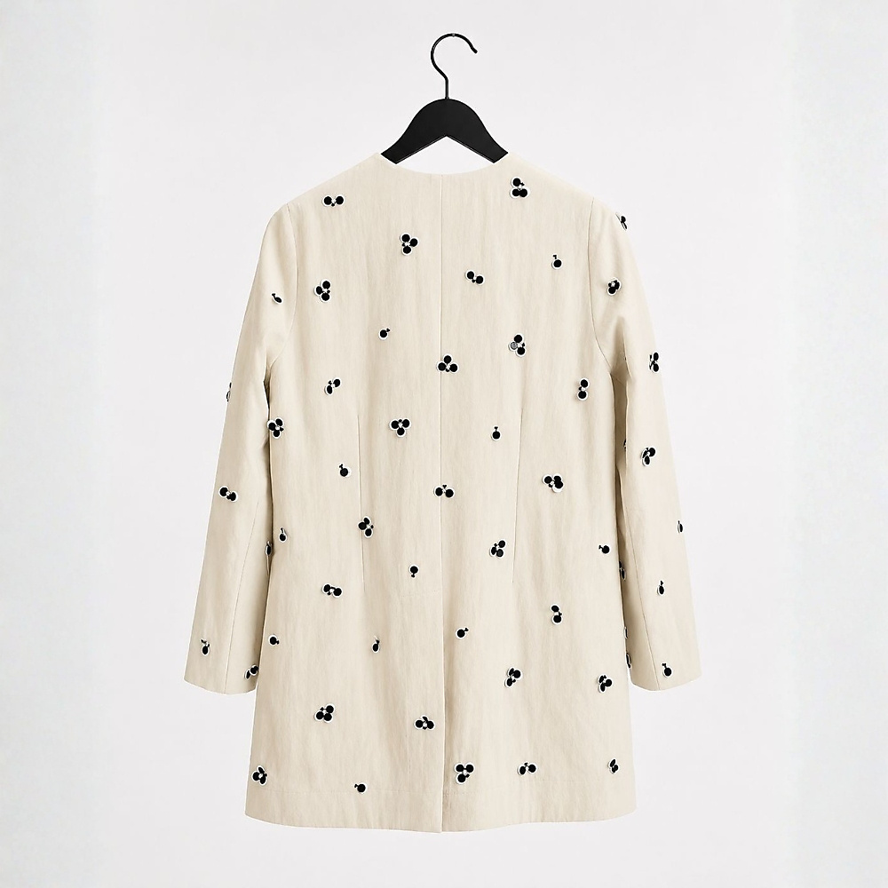 Blazer Short Full  Embroidery With Inner