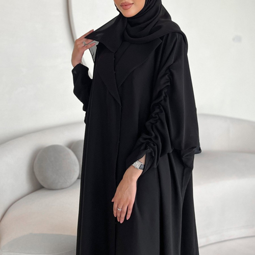 Gathered Bisht Blazer