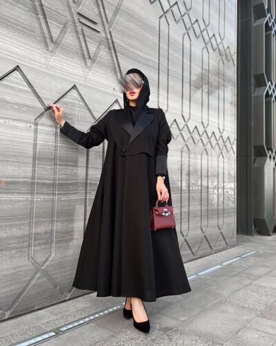 Satin Blazer Abaya
