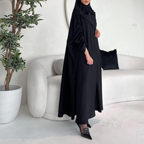 Gathered Bisht Blazer