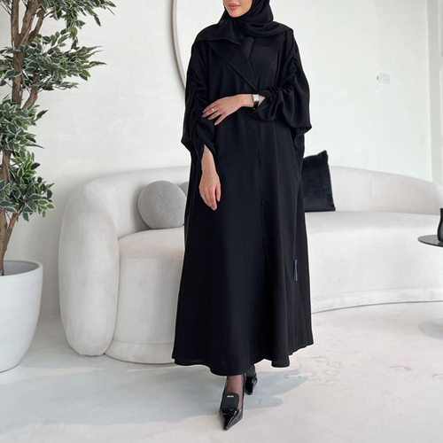 Gathered Bisht Blazer