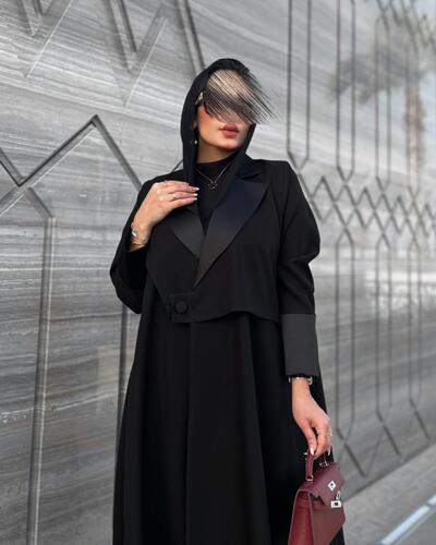 Satin Blazer Abaya
