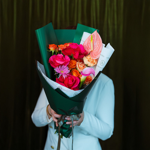 Hand Bouquet  Bright Bloom