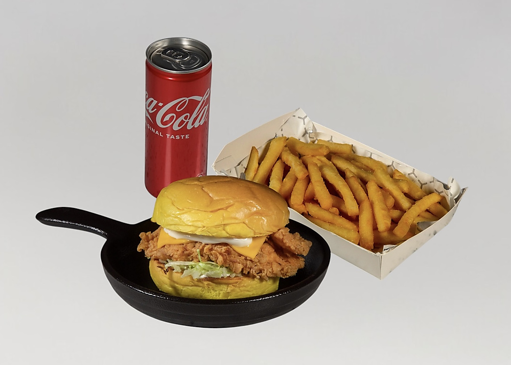 وجبة برجر دجاج