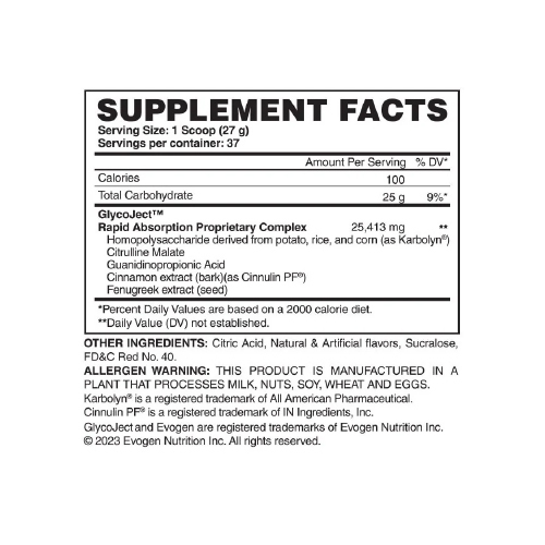 Evogen | Glycoject Cherry | 1000 G