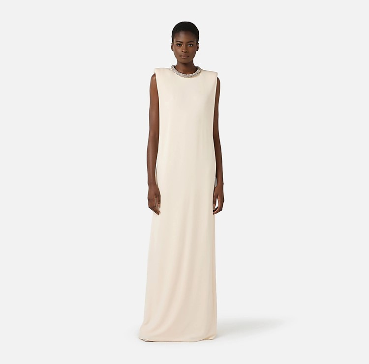 Red Carpet dress in crêpe jersey AR83J62E2