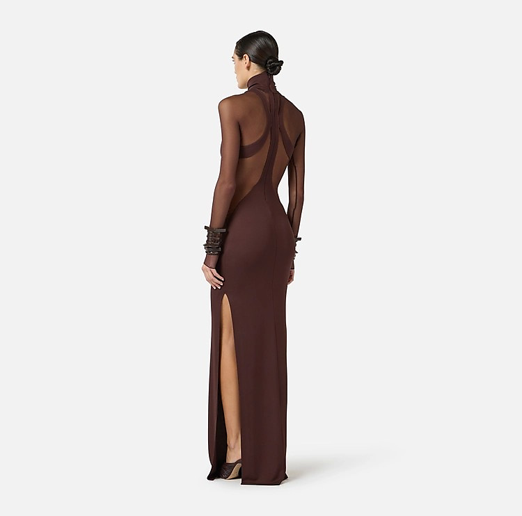 Red Carpet dress with sheer details ABR2262E2