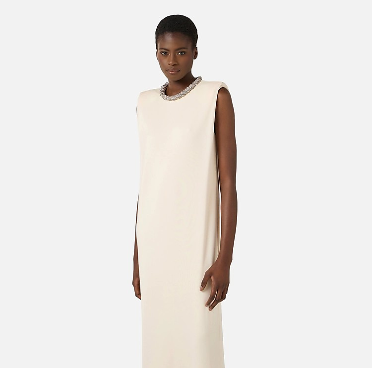 Red Carpet dress in crêpe jersey AR83J62E2