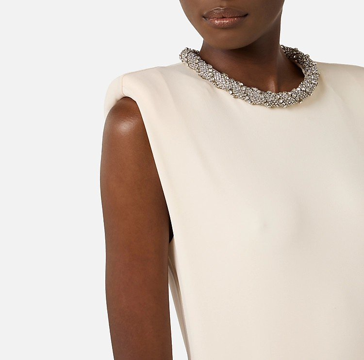 Red Carpet dress in crêpe jersey AR83J62E2