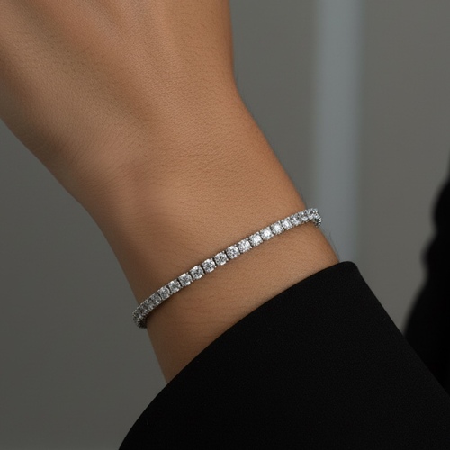 Tennis bracelet silver