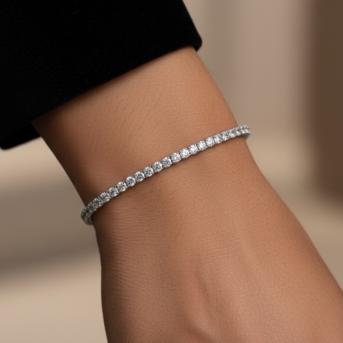 Tennis bracelet silver