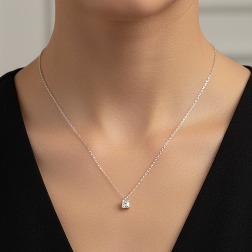 silver necklace