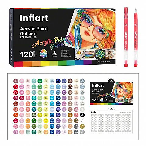120 Infiart Acrylic Paint Gel pen