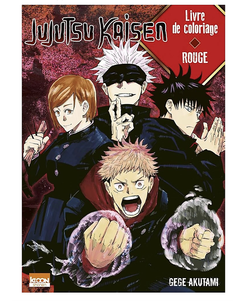 Jujutsu Kaisen - Livre de coloriage Rouge