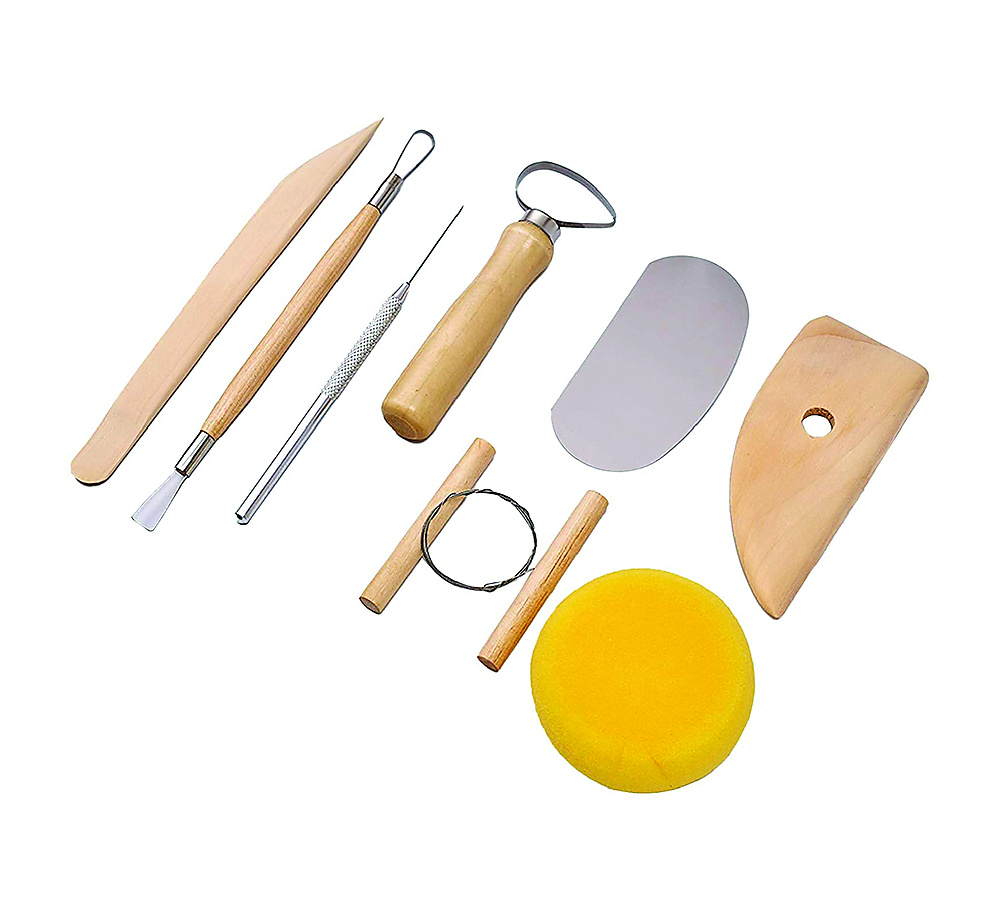 Professional Pottery Tools Kit for Clay Pottery Sculpting, Scraping, Cutting, Fine Detailing, Smooth
