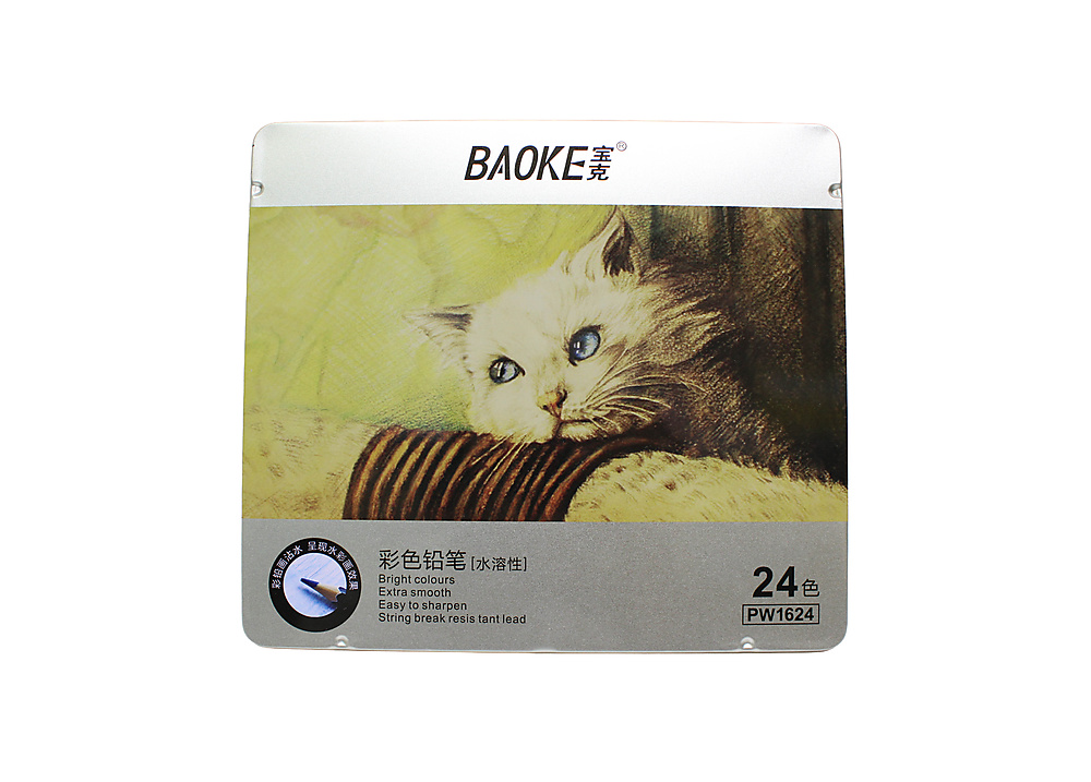 Baoke 24 Soft Colored Pencils Non-Toxic Lead-Free.
