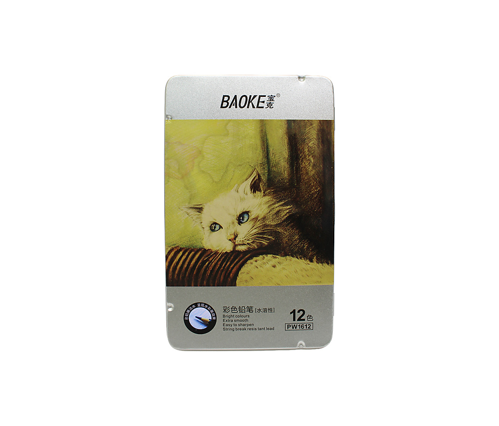 Baoke 12 Soft Colored Pencils Non-Toxic Lead-Free.